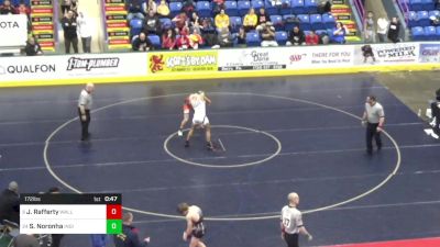 172 lbs Consolation - Jake Rafferty, Wallenpaupack vs Stefan Matteo Noronha, Indiana