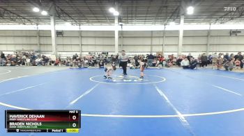 42 lbs Round 2 - Maverick DeHaan, Rigby Wrestling Club vs Braden Nichols, Hawk Wrestling Club