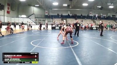 125 lbs Cons. Round 4 - Roberto De Jesus, Lake Gibson vs Gage Spurgeon, Sebolt Wrestling Academy