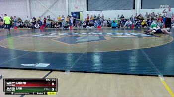 157 lbs Cons. Round 3 - Wiley Kahler, Lycoming vs Jared Bair, York (PA)