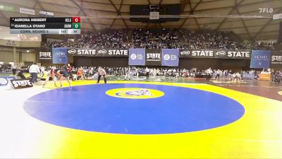 Girls 3A 130 lbs Cons. Round 5 - Isabella Otano, Sageview (Girls) vs Aurora Hiebert, Kelso (Girls)