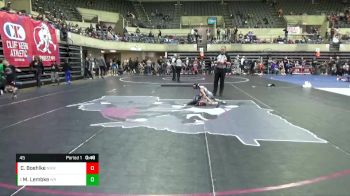 45 lbs Quarterfinal - Maverick Lembke, Westfield Razorbacks vs Cal Boehlke, No Nonsense Wrestling