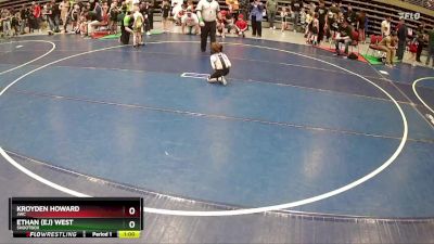 51 lbs Cons. Round 3 - Ethan (ej) West, Shootbox vs Kroyden Howard, JWC