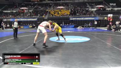 197 lbs 3rd Place Match - Joseph Petrella, Baldwin Wallace vs Charles Baczek, Wabash