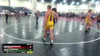 285 lbs Round 8 (10 Team) - Lennox Washington, Verot Vikings vs Emmitt Fleshman, Alburnett