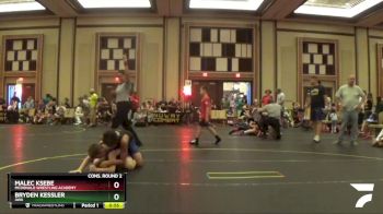 92 lbs Cons. Round 2 - Malec Ksebe, McDonald Wrestling Academy vs Bryden Kessler, AWA