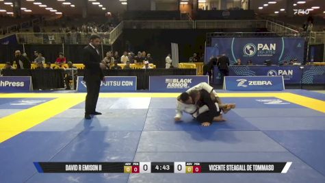 Vicente Steagall De Tommaso vs David R Emison II 2026 Pan Jiu Jitsu IBJJF Championship