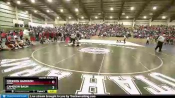 138 lbs Champ. Round 2 - Cameron Baum, Westlake vs Creeson Harrison, Uintah