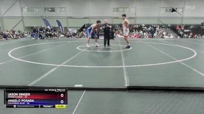 215 lbs Placement Matches (8 Team) - Jason Singer, Pennsylvania vs Angelo Posada, California Blue