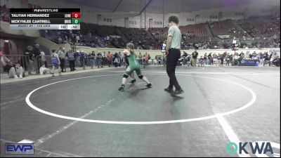 105 lbs Consi Of 4 - Taliyah Hernandez, Lone Grove Takedown Club vs McKynlee Cantrell, Brushy Wrestling Club