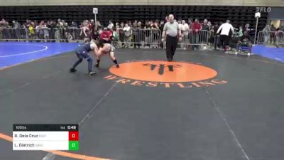 105 lbs Quarterfinal - Raphael Dela Cruz, East Orange, NJ vs Liam Dietrich, Greencastle, PA