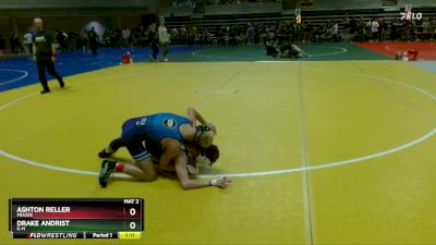 125 lbs Cons. Round 2 - Drake Andrist, K-M vs Ashton Reller, Frazee