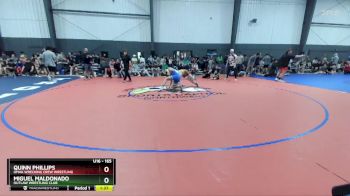 165 lbs Quarterfinal - Quinn Phillips, Omak Wrecking Crew Wrestling vs Miguel Maldonado, Outlaw Wrestling Club