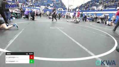 85 lbs Quarterfinal - Jaxon Johnson, Carl Albert vs Devyn Vincent, Lions Wrestling Academy