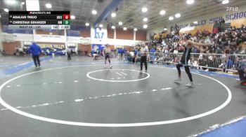 138 lbs Champ. Round 1 - Christian Granger, Rim Of The World vs Adalius Trejo, Duarte