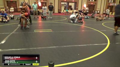 82 lbs Finals (8 Team) - McKayla Steele, Revival White vs John Boyd, Armory WA Black