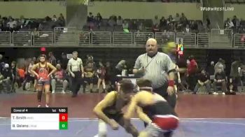 95 lbs Consi Of 4 - Tyson Smith, MIDWEST DESTROYERS vs Brenyn Delano, Columbus Wrestling Org. Black