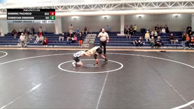 125 lbs Champ. Round 1 - Dominic Pacheco, Northeastern Junior College vs Christian Osborne, Southeast Community College