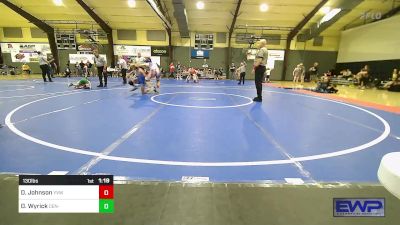 130 lbs Rr Rnd 4 - Donny Johnson, Young Viking Warriors vs Dawson Wyrick, Central Missouri Wrestling Club