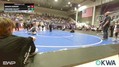 102 lbs Rr Rnd 3 - Natalie LeGrand, Sperry Wrestling Club vs Abrianne Halapy, Tulsa Blue T Panthers