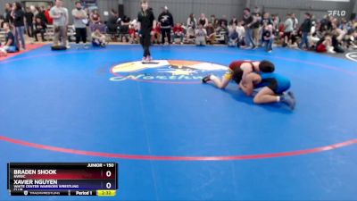 150 lbs Semifinal - Braden Shook, NWWC vs Xavier Nguyen, White Center Warriors Wrestling Club