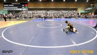 61 lbs Round Of 16 - Daniel Torres, Mat Demon Wrestling Club vs Braxton Rodriguez, Rising Sun Wrestling Club
