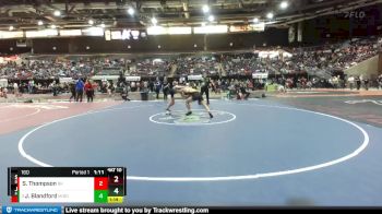 160 lbs Quarterfinal - Jacob Blandford, Middleton vs Seiya Thompson, Bishop Kelly