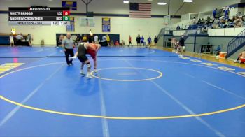 165 lbs Semifinal - Andrew Crowther, Iowa Western Community College vs Rhett Briggs, Labette Community College