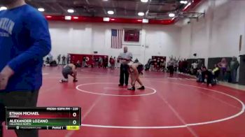 220 lbs Cons. Round 4 - Ethan Michael, MARKLE vs Alexander Lozano, Columbus North
