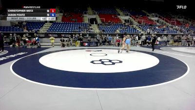 113 lbs Cons. Rd Of 32 - Christopher Metz, GA vs Jason Foutz, PA