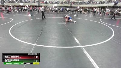 128 lbs Cons. Round 3 - Ryan Arntson, Wisconsin vs Rhett Welsing, Denmark Wrestling Club