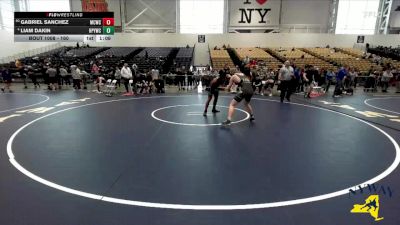 160 lbs Quarterfinal - Gabriel Sanchez, Mat Creatures Wrestling Club vs Liam Dakin, Hyde Park Youth Wrestling Club