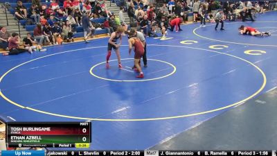 145 lbs Cons. Round 4 - Ethan Azbell, Niagara Wheatfield vs Tosh Burlingame, Ithaca