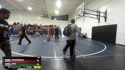 175 lbs Champ. Round 2 - Angel Valenzuela, Merced vs Fabio Lara, San Dimas