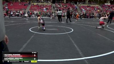 120 lbs Quarterfinal - Katherine Driscoll, Russell Wrestling Club vs Victoria Powers, Nebraska Wrestling Academy