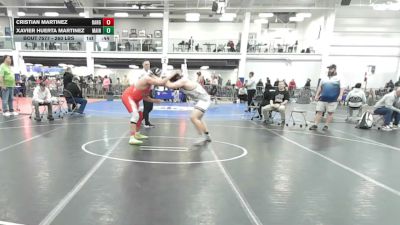 260 lbs Consi Of 8 #2 - Cristian Martinez, Bangor Area Wrestling vs Xavier Huerta Martinez, Maine Hammahs