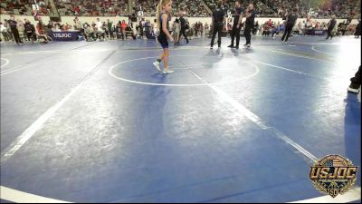 50 lbs Round Of 16 - Hadlee DeLuca, Elgin Wrestling vs Sadie Beavers, Harrah Little League Wrestling