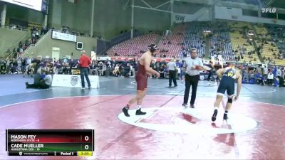 184 lbs Quarters & 1st Wb (16 Team) - Cade Mueller, Augustana (SD) vs Mason Fey, Northern State