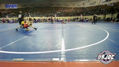 100 lbs 3rd Place - Bam Hunter, Elgin Wrestling vs Tyce Baker, Midwest City Bombers Youth Wrestling Club