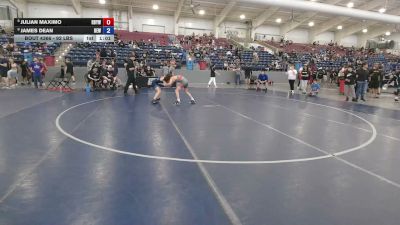 92 lbs Cons. Semis - Julian Maximo, RBYWC vs James Dean, Betterman Elite Wrestling