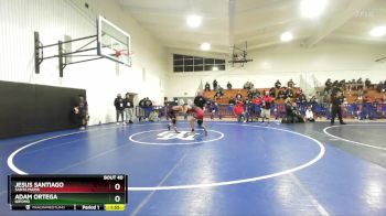 120 lbs Champ. Round 1 - Adam Ortega, Nipomo vs Jesus Santiago, Santa Maria