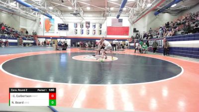 132 lbs Cons. Round 2 - Cody Culbertson, Rantoul vs Noah Beard, Normal (University)