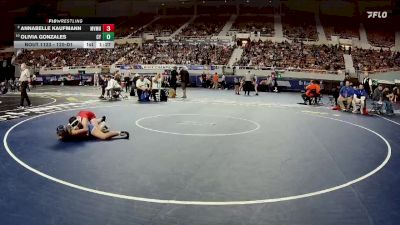 120-D1 Quarterfinal - Olivia Gonzales, Canyon View High School vs Annabelle Kaufmann, Mountain View (Mesa) High School