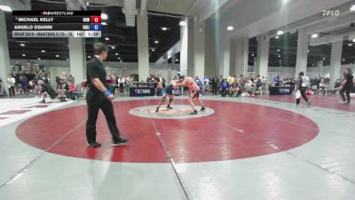 Masters D FS - 78 lbs Quarters - Michael Kelly, Old School Wrestling vs Angelo OGuinn, California