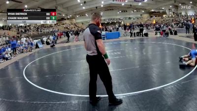 120 lbs Quarterfinals (8 Team) - Chase Walker, Cleveland High School vs Ryan Dietrick, Ravenwood High School