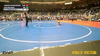 49 lbs Consi Of 8 #2 - Jameson Baumgardner, El Paso Texas Wrestling Club vs Jace Wilcoxen, Sherman Challengers