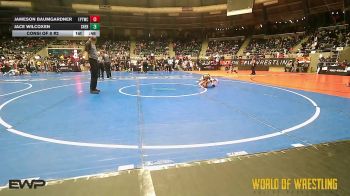 49 lbs Consi Of 8 #2 - Jameson Baumgardner, El Paso Texas Wrestling Club vs Jace Wilcoxen, Sherman Challengers