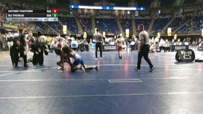125 lbs Round Of 32 - Zayden Thatcher, Tussey Mountain vs Eli Thomas, Sharpsville