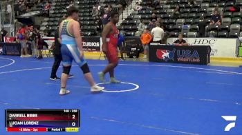 250 lbs Round 1 - Darrell Bibbs, IL vs Lucian Lorenz, WI