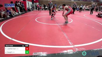 140 lbs Semifinal - Cooper Leatherman, Unattached vs Julius Caygill, Raw Wrestling Club